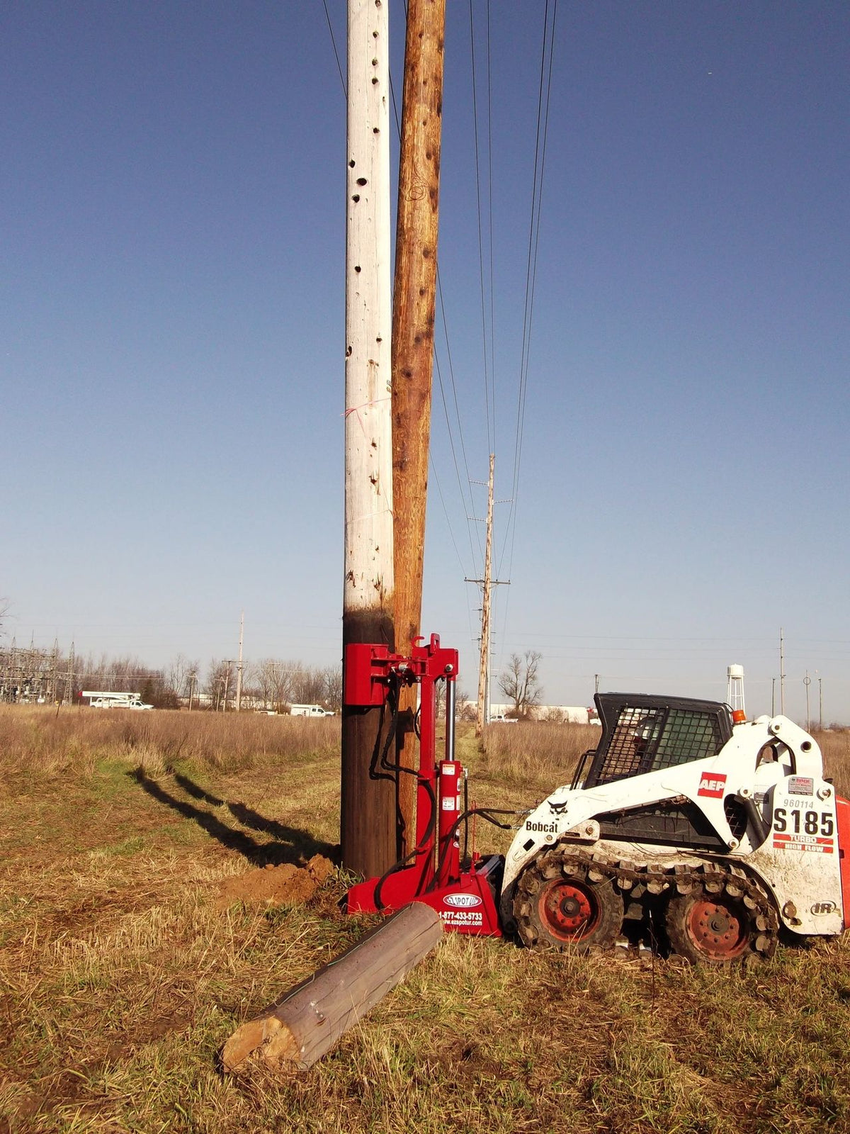 EZ Spot UR Attachment Pole Jack | Model EZ-PJ001 | Jaw Opening Range 9"–31" | 20–30 GPM | 3–5 Tons | For Skid Steer, Compact Track Loaders, Wheel Loaders, Excavators, Mini Excavators, Telehandlers & Backhoes