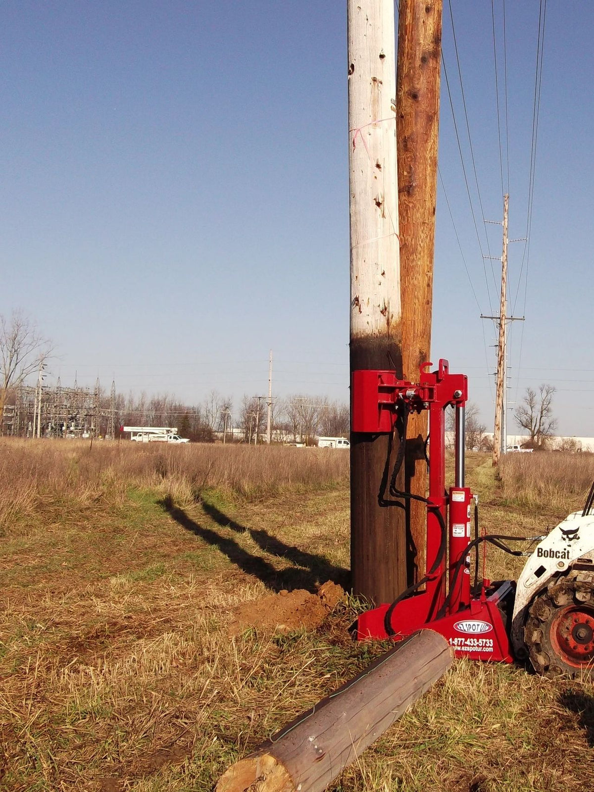 EZ Spot UR Attachment Pole Jack | Model EZ-PJ001 | Jaw Opening Range 9"–31" | 20–30 GPM | 3–5 Tons | For Skid Steer, Compact Track Loaders, Wheel Loaders, Excavators, Mini Excavators, Telehandlers & Backhoes