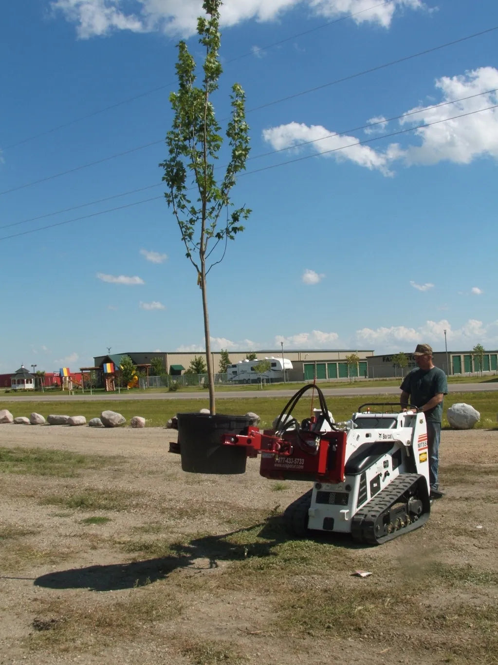 Ez Spot Ur Attachment Compact Utility Rotator | Model EZ-00CR | 200° Rotation | 20–30 GPM | For Mini Track Loaders