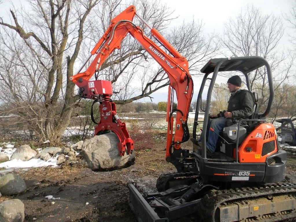 Ez Spot UR Attachment Rotator | Model EZ-001X | 2.94" Shaft | 3–6 Tons | For Mini Excavator