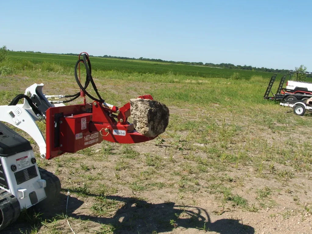 Ez Spot Ur Attachment Compact Utility Rotator | Model EZ-00CR | 200° Rotation | 20–30 GPM | For Mini Track Loaders