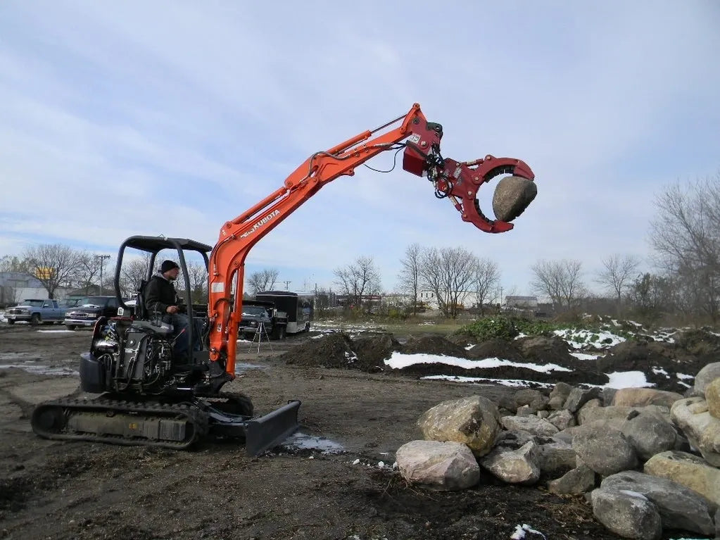 Ez Spot UR Attachment Rotator | Model EZ-001X | 2.94" Shaft | 3–6 Tons | For Mini Excavator