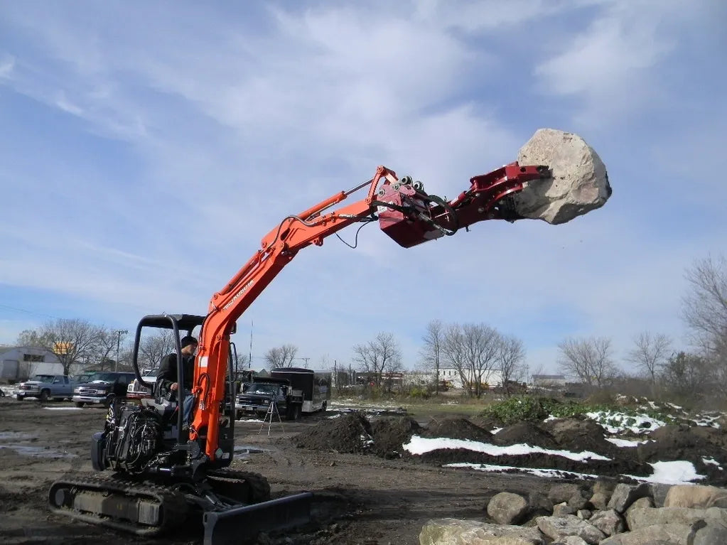 Ez Spot UR Attachment Rotator | Model EZ-001X | 2.94" Shaft | 3–6 Tons | For Mini Excavator