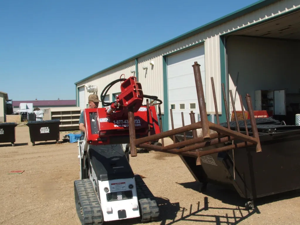 Ez Spot Ur Attachment Compact Utility Rotator | Model EZ-00CR | 200° Rotation | 20–30 GPM | For Mini Track Loaders