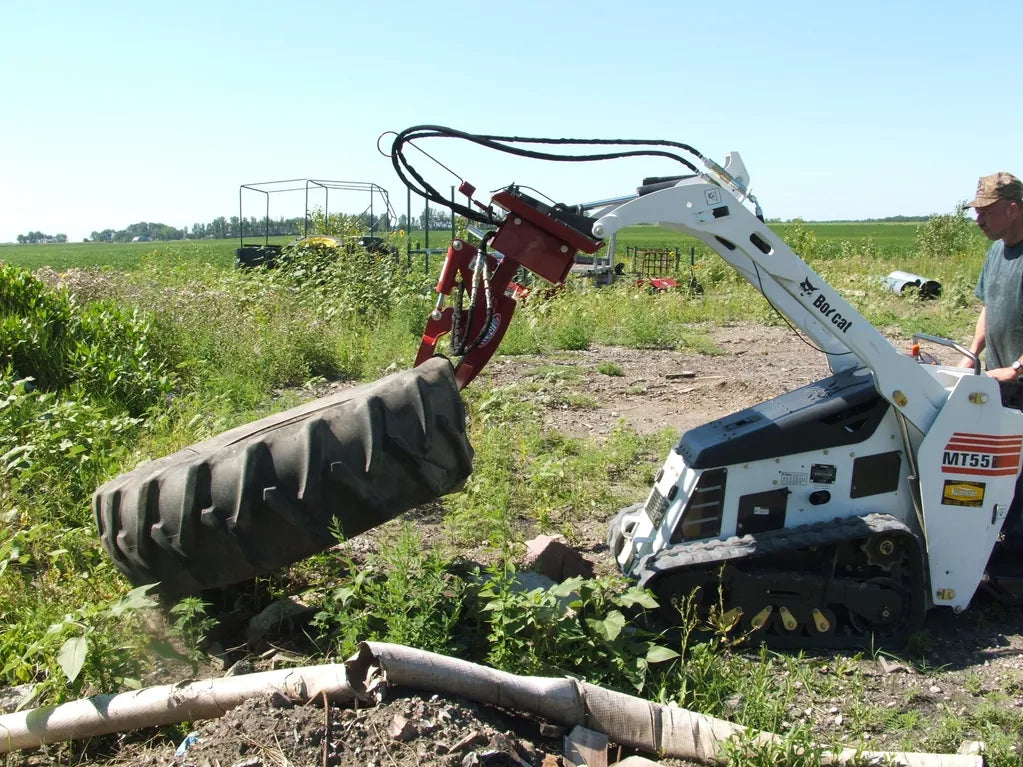 Ez Spot Ur Attachment Compact Utility Rotator | Model EZ-00CR | 200° Rotation | 20–30 GPM | For Mini Track Loaders