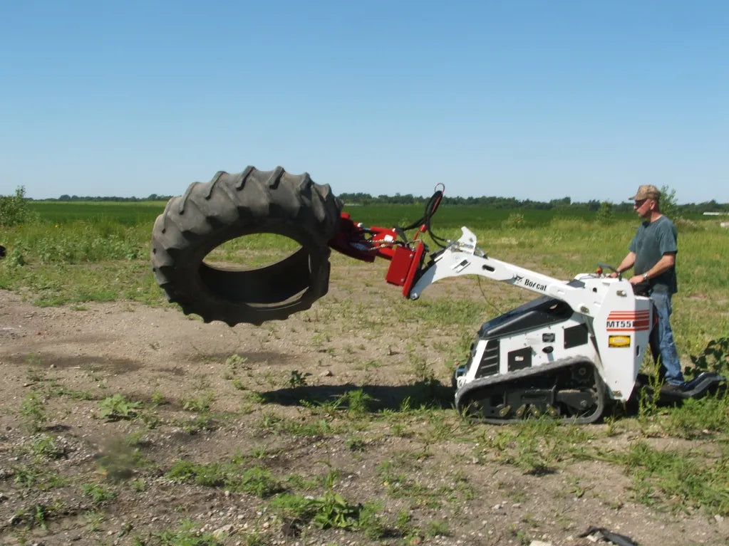 Ez Spot Ur Attachment Compact Utility Rotator | Model EZ-00CR | 200° Rotation | 20–30 GPM | For Mini Track Loaders