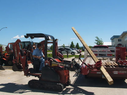 Ez Spot Ur Attachment Compact Utility Rotator | Model EZ-00CR | 200° Rotation | 20–30 GPM | For Mini Track Loaders