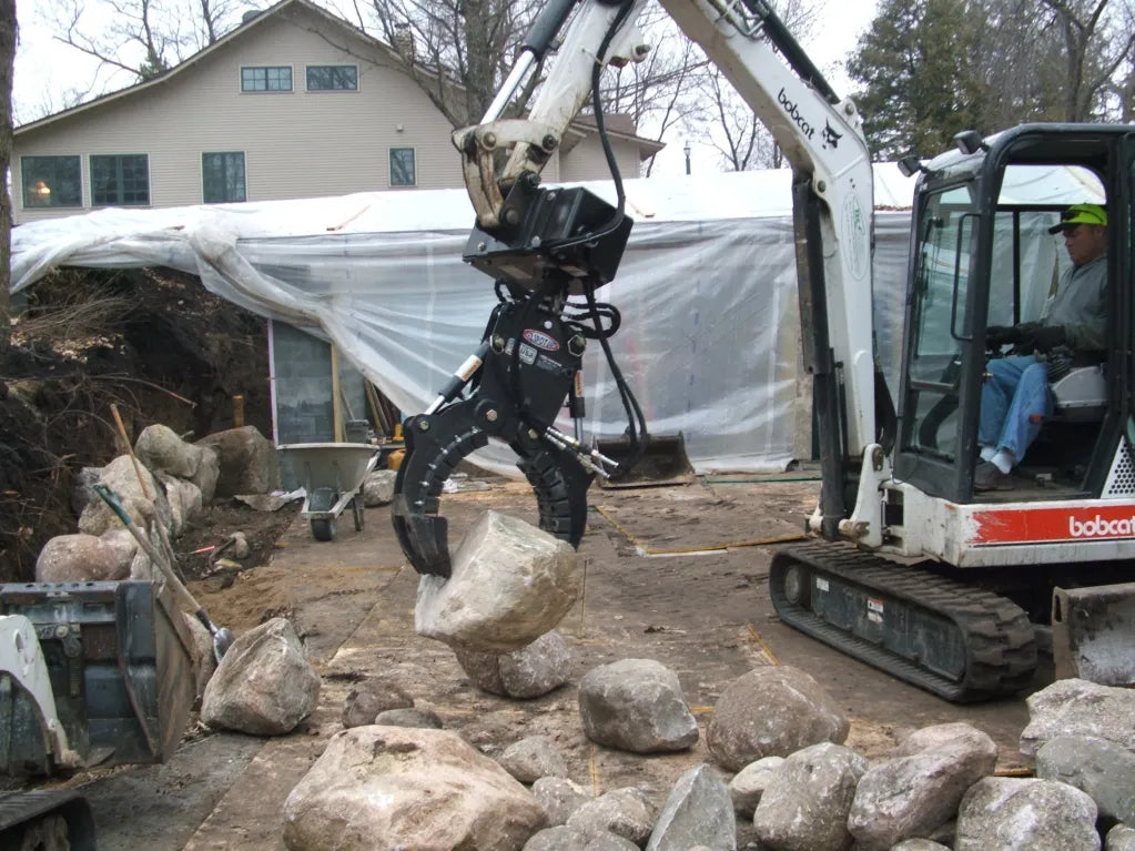 Ez Spot UR Attachment Rotator | Model EZ-001X | 2.94" Shaft | 3–6 Tons | For Mini Excavator