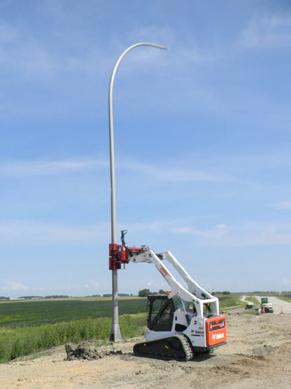 Ez Spot Ur Attachment Heavy Duty Pole Setter | Model EZ-HD08 | Jaw Opening 21" | 20–30 GPM | 3–5 Tons | For Skid Steer, Compact Track Loaders, Wheel Loaders, Excavators, Mini Excavators, Telehandlers & Backhoes