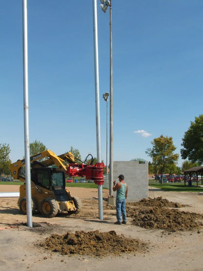 Ez Spot Ur Attachment Heavy Duty Pole Setter | Model EZ-HD08 | Jaw Opening 21" | 20–30 GPM | 3–5 Tons | For Skid Steer, Compact Track Loaders, Wheel Loaders, Excavators, Mini Excavators, Telehandlers & Backhoes