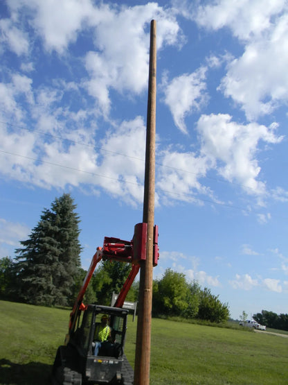 Ez Spot Ur Attachment Heavy Duty Pole Setter | Model EZ-HD08 | Jaw Opening 21" | 20–30 GPM | 3–5 Tons | For Skid Steer, Compact Track Loaders, Wheel Loaders, Excavators, Mini Excavators, Telehandlers & Backhoes