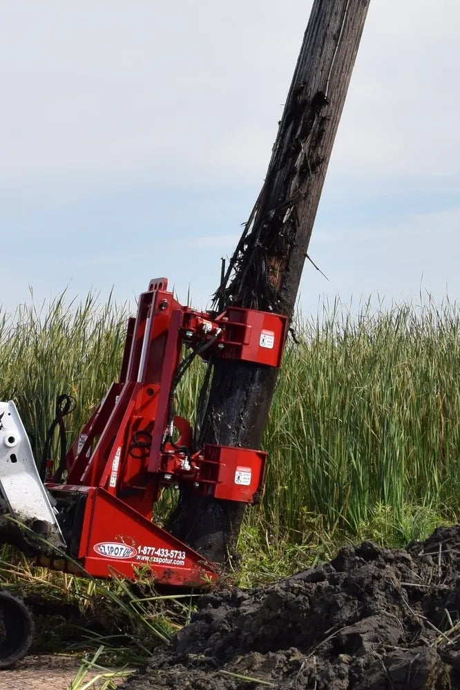 Ez Spot Ur Attachment Double Clamp Pole Jack | Model EZ-DCPJ-0001 | 20–30 GPM | 3–5 Tons | For Skid Steer, Compact Track Loaders, Wheel Loaders, Excavators, Mini Excavators, Telehandlers & Backhoes