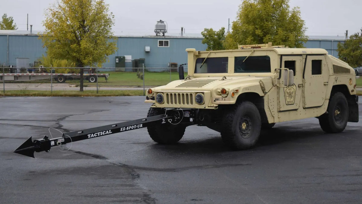 EZ Spot UR Attachment Tactical Equipment Line | Scorpion Penetrator & Bulldog Claw Series | 127° Rotating Base | Lifting Capacity 5,000 lbs | 20–30 GPM | 60–100 HP | For MRAPs, Armored Tactical Vehicles & Skid Steers