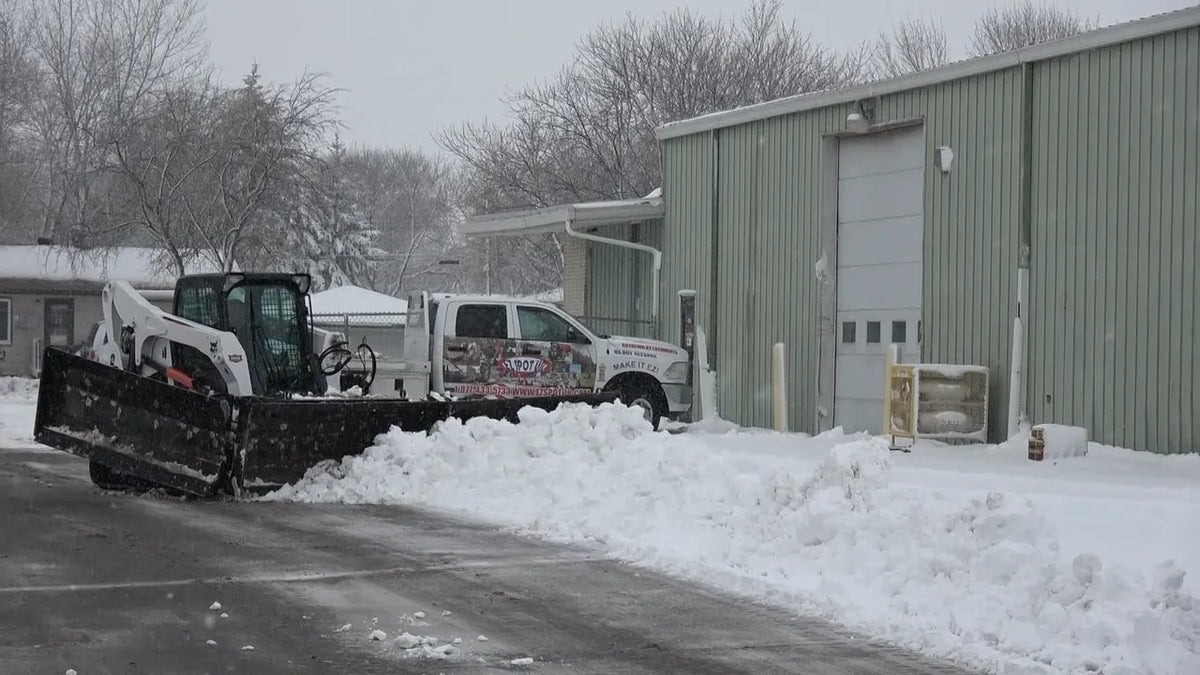 EZ Spot UR Attachment Snow Plow | Width 20' | 10–20 GPM | 4–6 Tons | For Skid Steer, Compact Track Loaders, Wheel Loaders, Excavators, Mini Excavators, Telehandlers & Backhoes