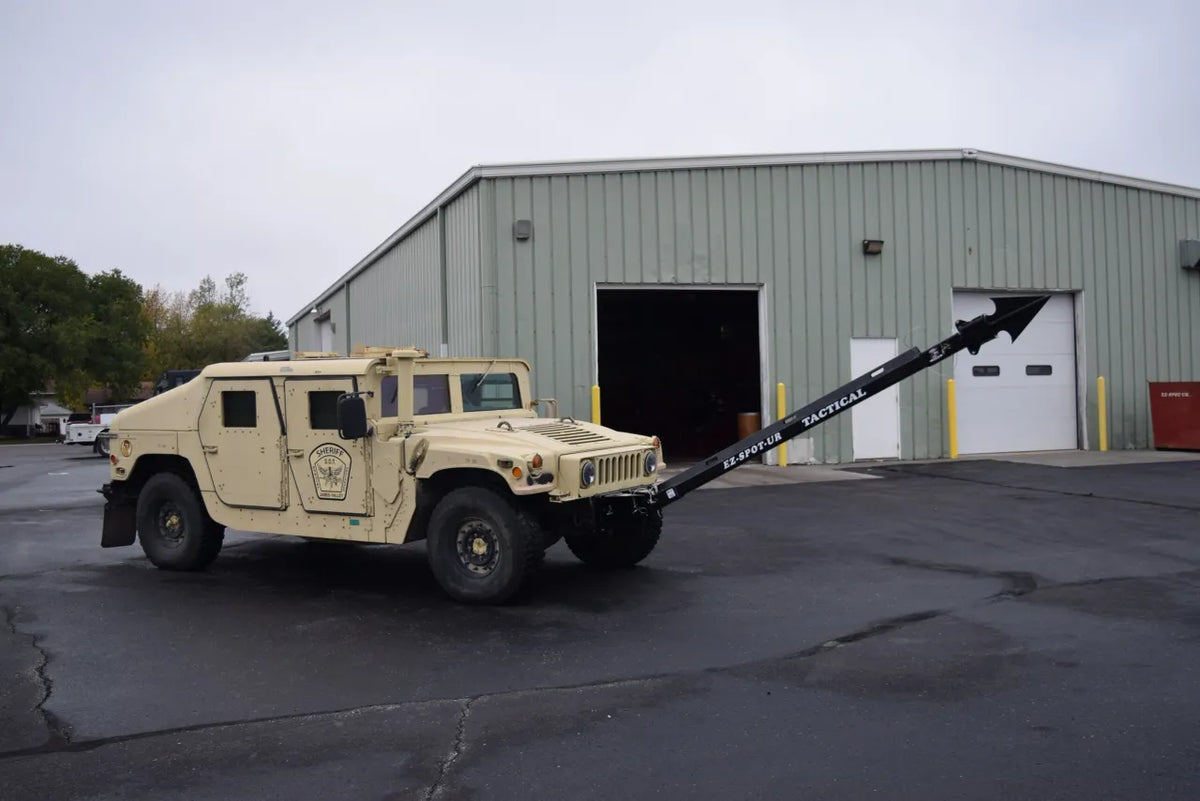 EZ Spot UR Attachment Tactical Equipment Line | Scorpion Penetrator & Bulldog Claw Series | 127° Rotating Base | Lifting Capacity 5,000 lbs | 20–30 GPM | 60–100 HP | For MRAPs, Armored Tactical Vehicles & Skid Steers