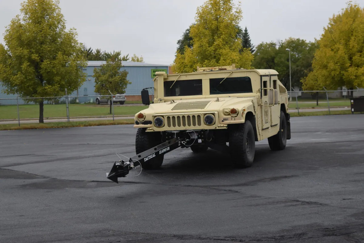 EZ Spot UR Attachment Tactical Equipment Line | Scorpion Penetrator & Bulldog Claw Series | 127° Rotating Base | Lifting Capacity 5,000 lbs | 20–30 GPM | 60–100 HP | For MRAPs, Armored Tactical Vehicles & Skid Steers