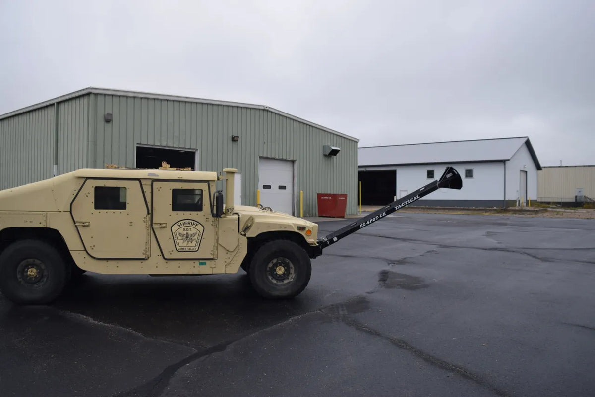 EZ Spot UR Attachment Tactical Equipment Line | Scorpion Penetrator & Bulldog Claw Series | 127° Rotating Base | Lifting Capacity 5,000 lbs | 20–30 GPM | 60–100 HP | For MRAPs, Armored Tactical Vehicles & Skid Steers