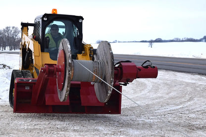 EZ Spot UR Attachment Wire Reel | Model EZ-WR01 | Spool Width 24–50" | 20–30 GPM | 3–5 Ton | For Skid Steer, Compact Track Loaders, Wheel Loaders, Excavators, Mini Excavators, Telehandlers & Backhoes