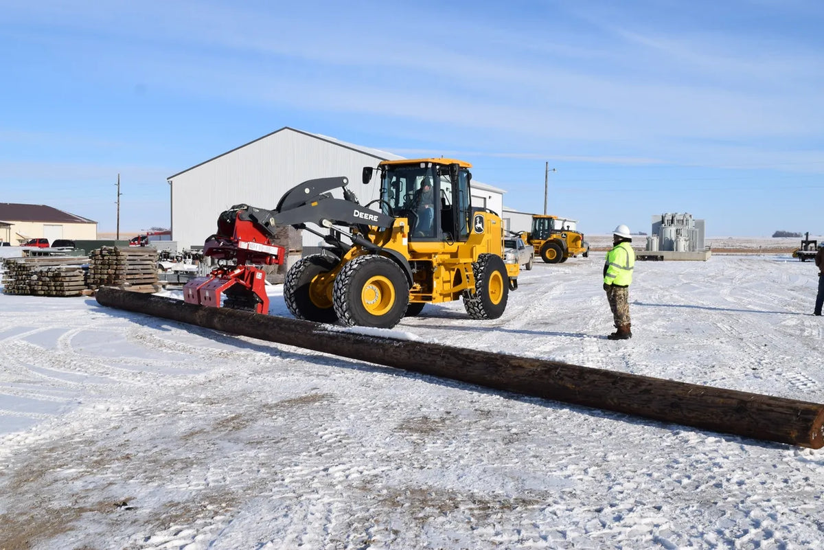 EZ Spot UR Attachment Extreme Pole Setter | Model EZ-HD88 | Jaw Opening 26" | Capacity 10,000 lb | 25–35 Tons | For Excavators & Wheel Loaders