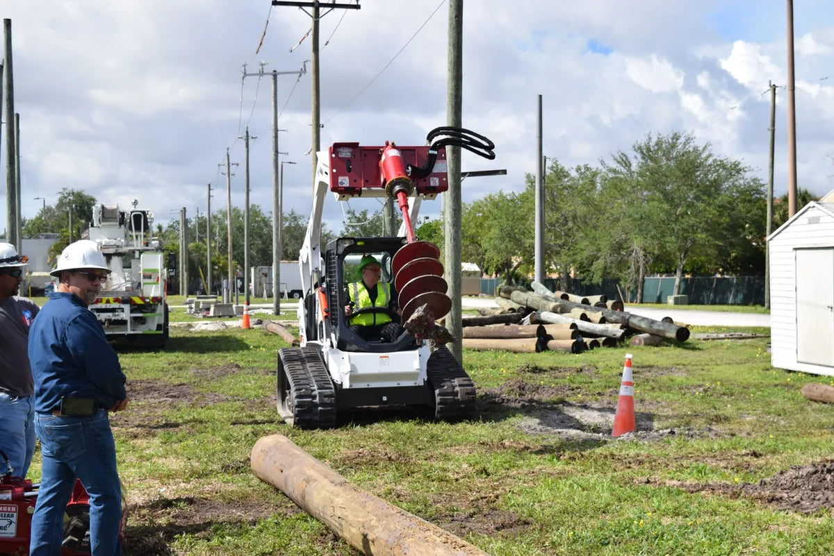 Ez Spot UR Attachment Auger | EZ-AGR01 Model | Bit Diameter 18–24" | 40 GPM | 3–5 Ton | For Skid Steer, Compact Track Loaders, Wheel Loaders, Excavators, Mini Excavators, Telehandlers & Backhoes