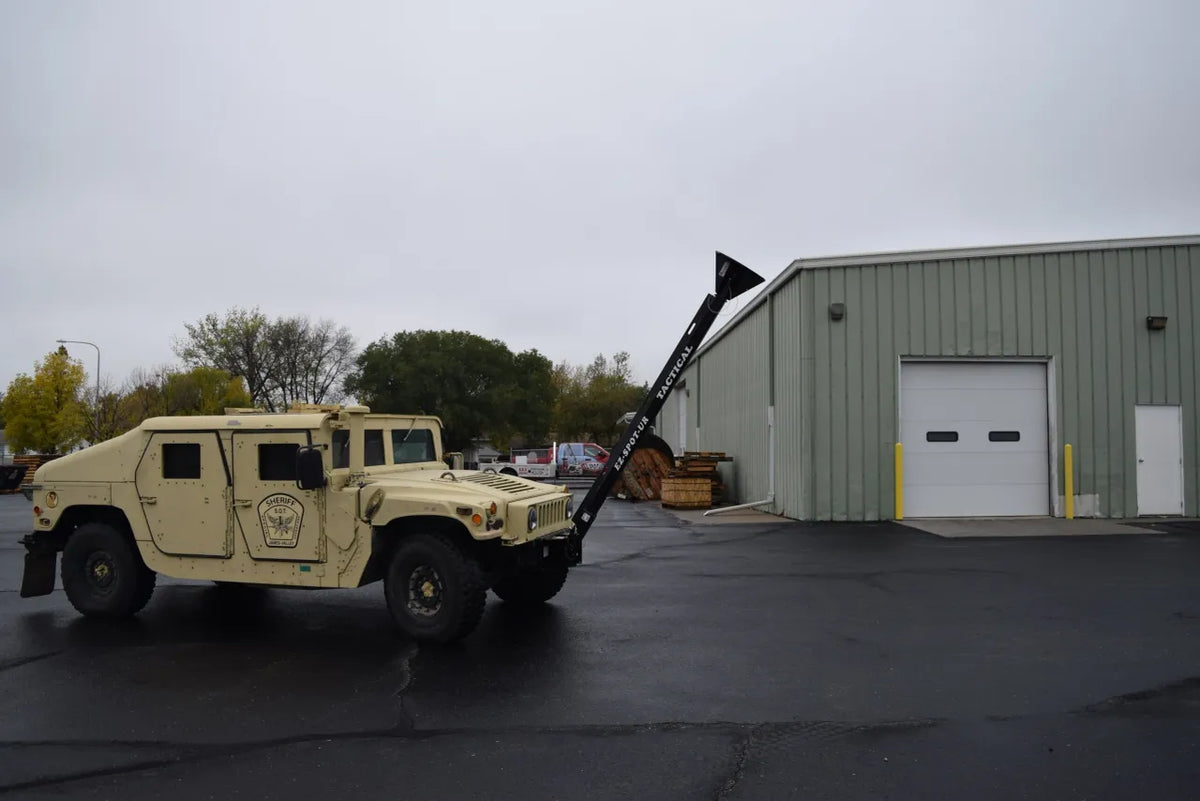 EZ Spot UR Attachment Tactical Equipment Line | Scorpion Penetrator & Bulldog Claw Series | 127° Rotating Base | Lifting Capacity 5,000 lbs | 20–30 GPM | 60–100 HP | For MRAPs, Armored Tactical Vehicles & Skid Steers