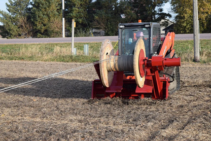EZ Spot UR Attachment Wire Reel | Model EZ-WR01 | Spool Width 24–50" | 20–30 GPM | 3–5 Ton | For Skid Steer, Compact Track Loaders, Wheel Loaders, Excavators, Mini Excavators, Telehandlers & Backhoes