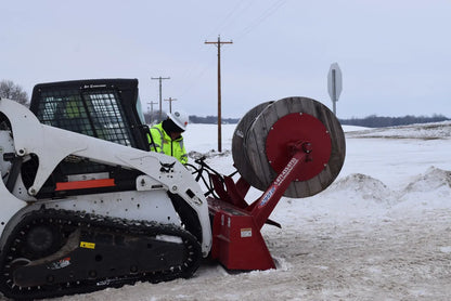 EZ Spot UR Attachment Wire Reel | Model EZ-WR01 | Spool Width 24–50" | 20–30 GPM | 3–5 Ton | For Skid Steer, Compact Track Loaders, Wheel Loaders, Excavators, Mini Excavators, Telehandlers & Backhoes