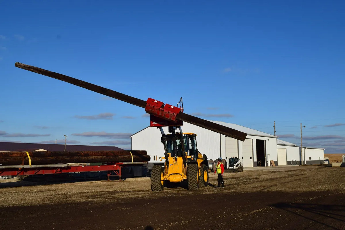 EZ Spot UR Attachment Extreme Pole Setter | Model EZ-HD88 | Jaw Opening 26" | Capacity 10,000 lb | 25–35 Tons | For Excavators & Wheel Loaders