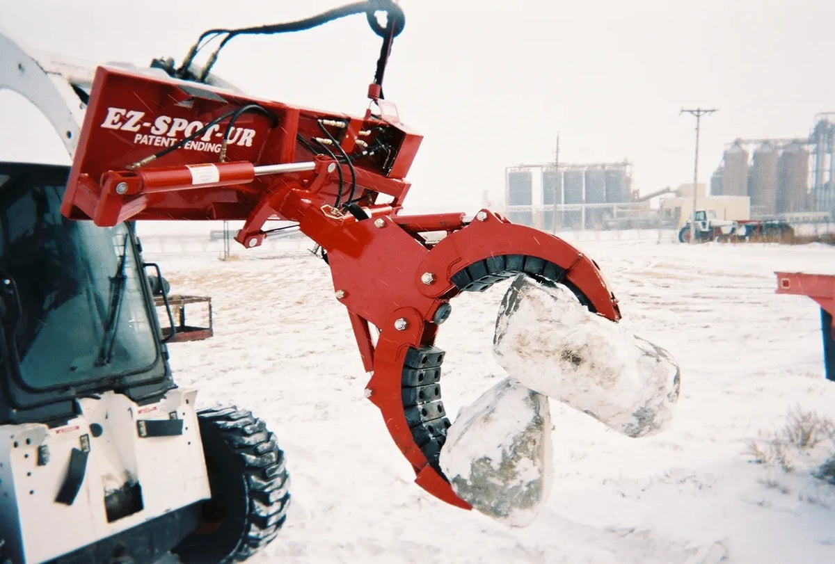 Ez Spot UR Attachment 3 Finger Rock & Tree Hand | Model EZ-0010 | 20–30 GPM | 3–5 Tons | For Skid Steer, Compact Track Loaders, Wheel Loaders, Excavators, Mini Excavators, Telehandlers & Backhoes