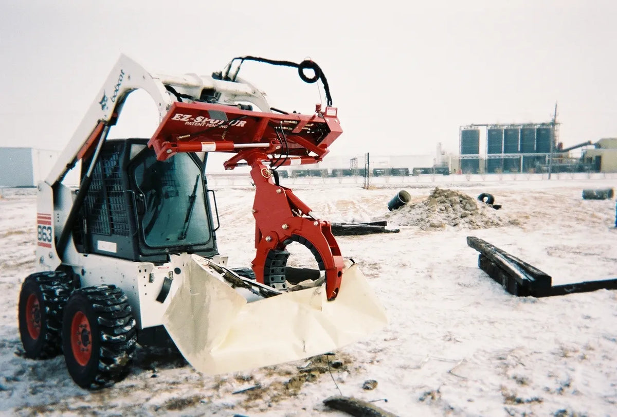Ez Spot UR Attachment 3 Finger Rock & Tree Hand | Model EZ-0010 | 20–30 GPM | 3–5 Tons | For Skid Steer, Compact Track Loaders, Wheel Loaders, Excavators, Mini Excavators, Telehandlers & Backhoes