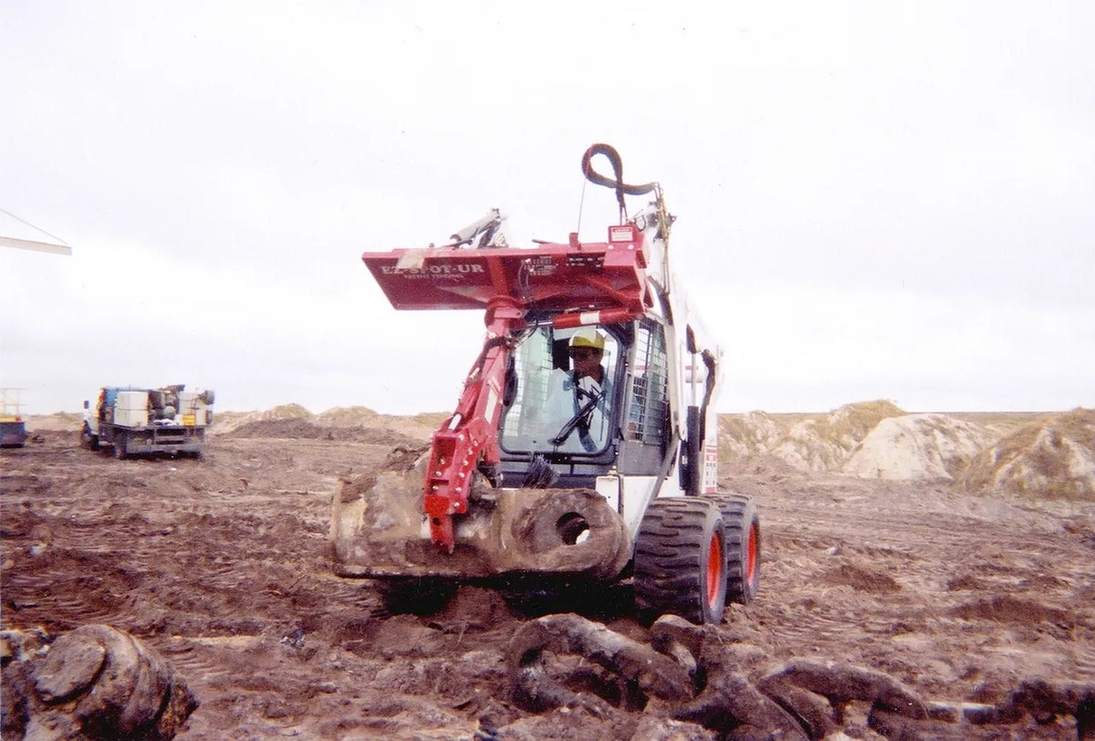 Ez Spot UR Attachment 3 Finger Rock & Tree Hand | Model EZ-0010 | 20–30 GPM | 3–5 Tons | For Skid Steer, Compact Track Loaders, Wheel Loaders, Excavators, Mini Excavators, Telehandlers & Backhoes