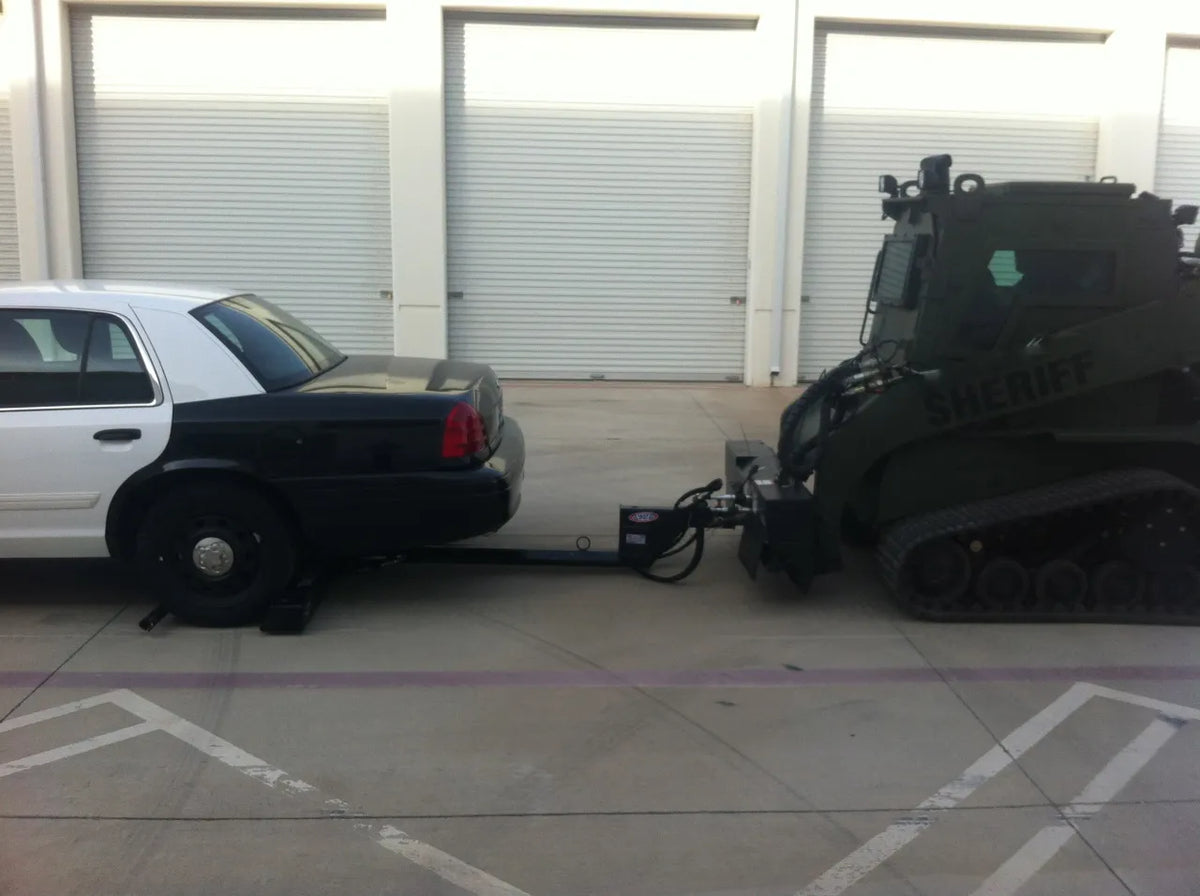 EZ Spot UR Attachment Tactical Equipment Line | Scorpion Penetrator & Bulldog Claw Series | 127° Rotating Base | Lifting Capacity 5,000 lbs | 20–30 GPM | 60–100 HP | For MRAPs, Armored Tactical Vehicles & Skid Steers