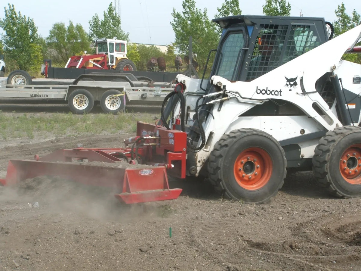 EZ Spot UR Attachment Six Way Grader Blade | Model EZ-0060 | Width 104"–108" | 20–30 GPM | 3–5 Tons | For Skid Steer, Compact Track Loaders, Wheel Loaders, Excavators, Mini Excavators, Telehandlers & Backhoes