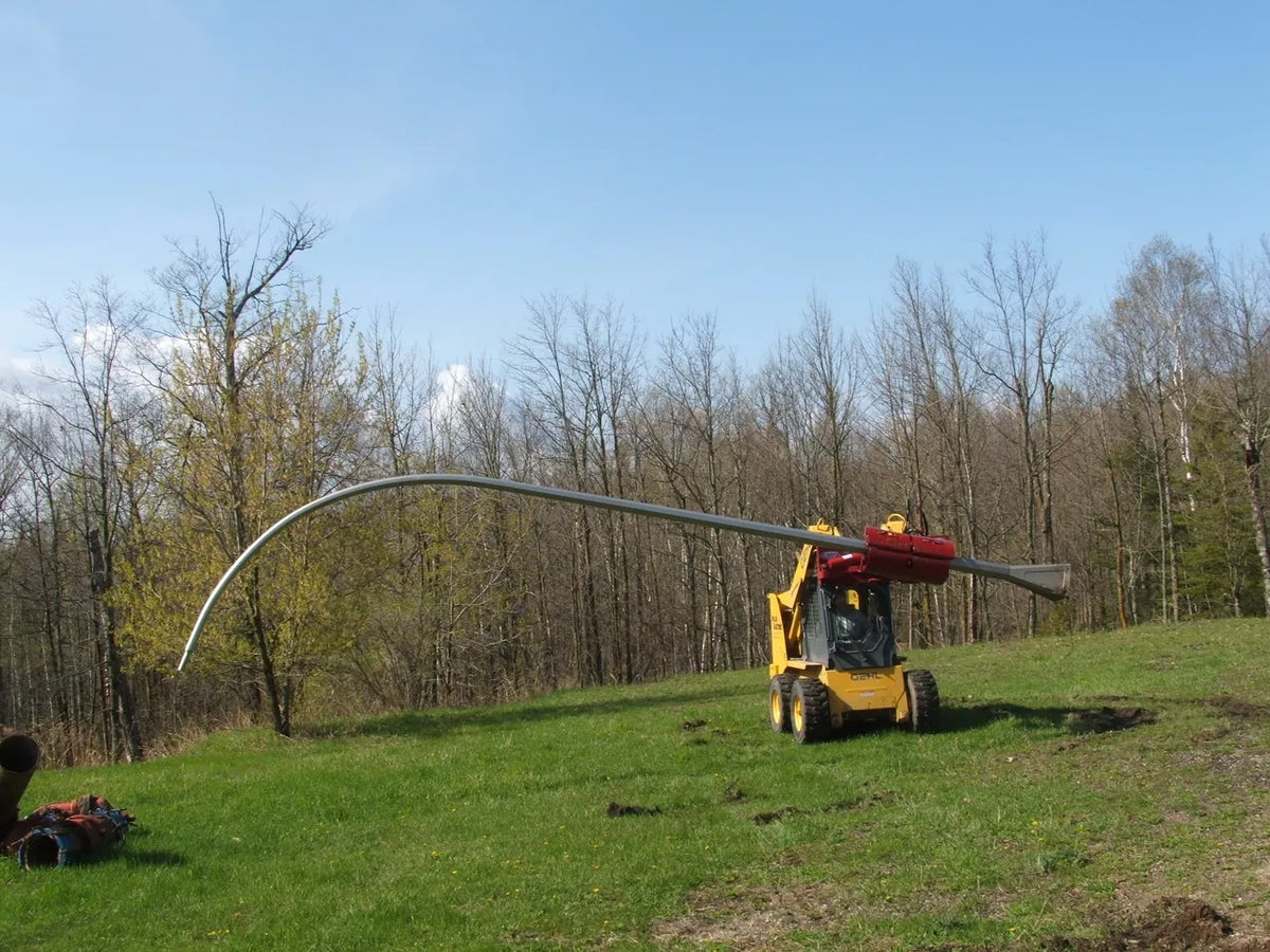 Ez Spot Ur Attachment Heavy Duty Pole Setter | Model EZ-HD08 | Jaw Opening 21" | 20–30 GPM | 3–5 Tons | For Skid Steer, Compact Track Loaders, Wheel Loaders, Excavators, Mini Excavators, Telehandlers & Backhoes