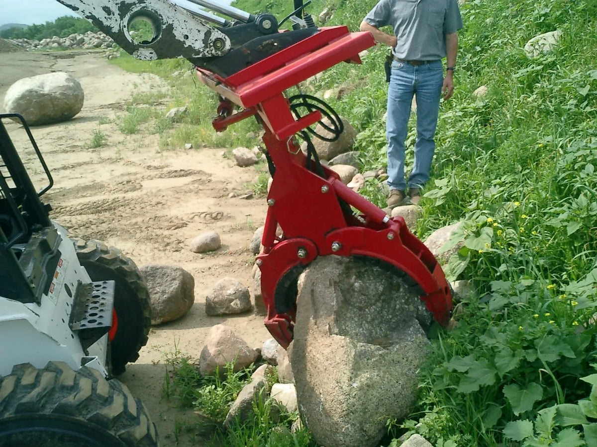 Ez Spot UR Attachment 3 Finger Rock & Tree Hand | Model EZ-0010 | 20–30 GPM | 3–5 Tons | For Skid Steer, Compact Track Loaders, Wheel Loaders, Excavators, Mini Excavators, Telehandlers & Backhoes