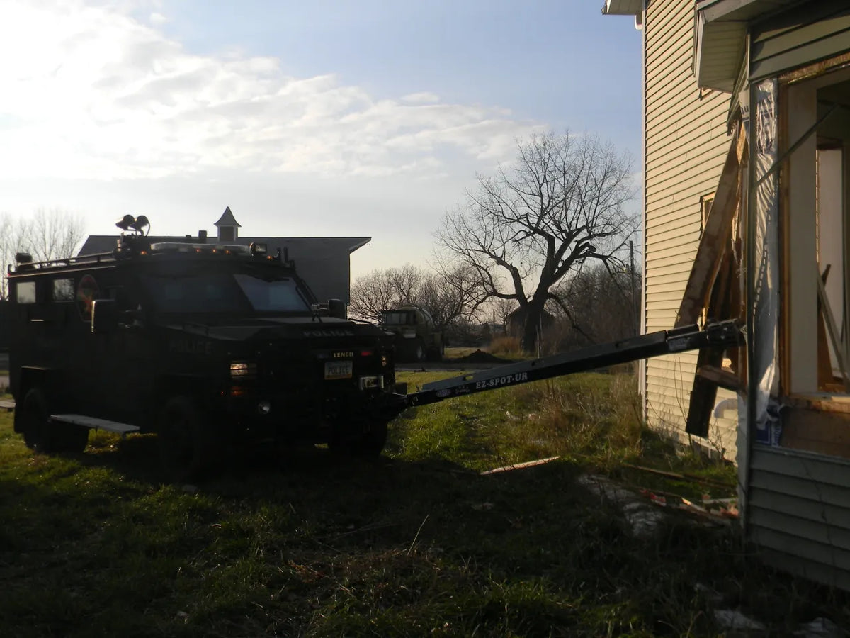 EZ Spot UR Attachment Tactical Equipment Line | Scorpion Penetrator & Bulldog Claw Series | 127° Rotating Base | Lifting Capacity 5,000 lbs | 20–30 GPM | 60–100 HP | For MRAPs, Armored Tactical Vehicles & Skid Steers