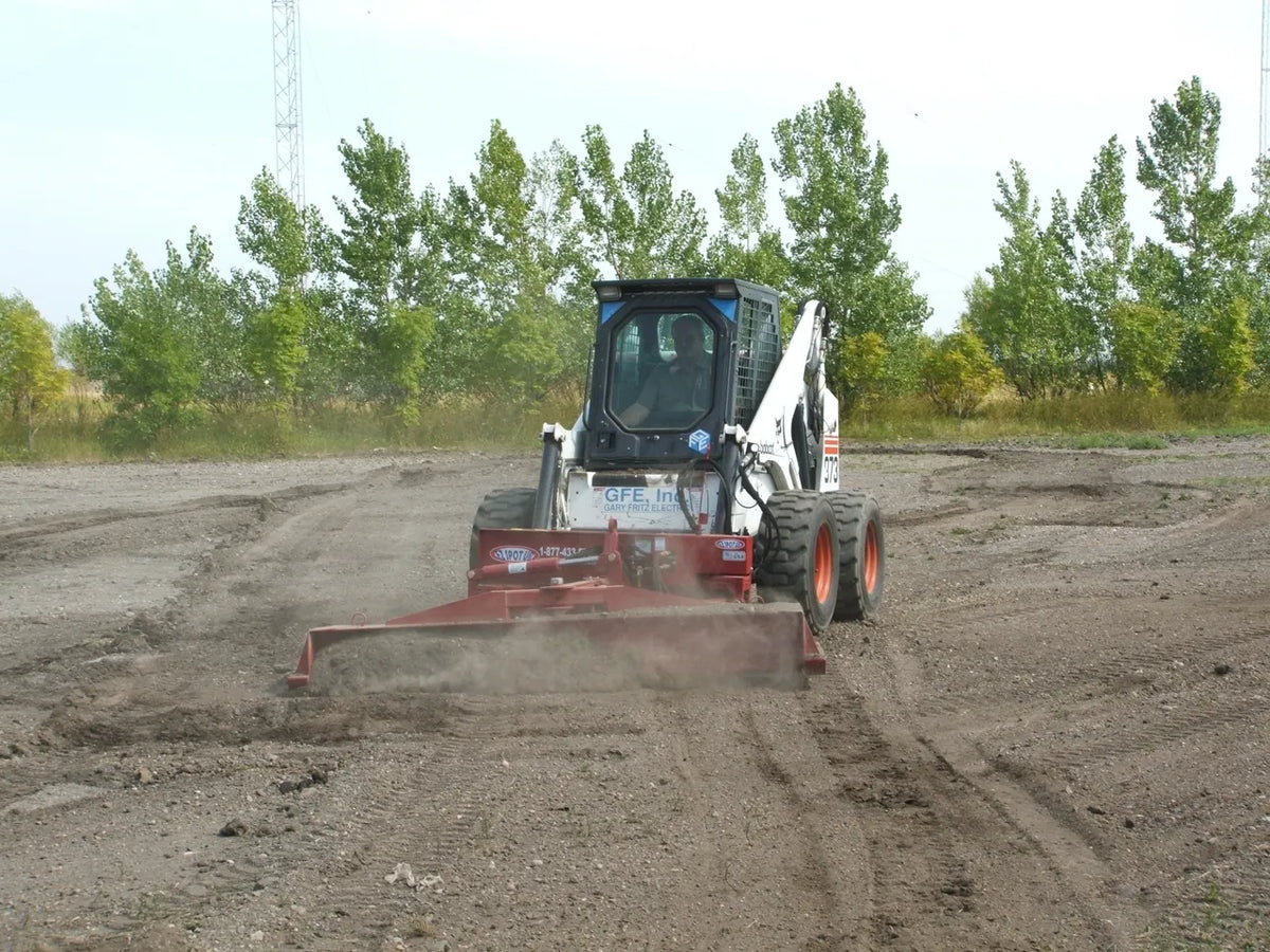 EZ Spot UR Attachment Six Way Grader Blade | Model EZ-0060 | Width 104"–108" | 20–30 GPM | 3–5 Tons | For Skid Steer, Compact Track Loaders, Wheel Loaders, Excavators, Mini Excavators, Telehandlers & Backhoes