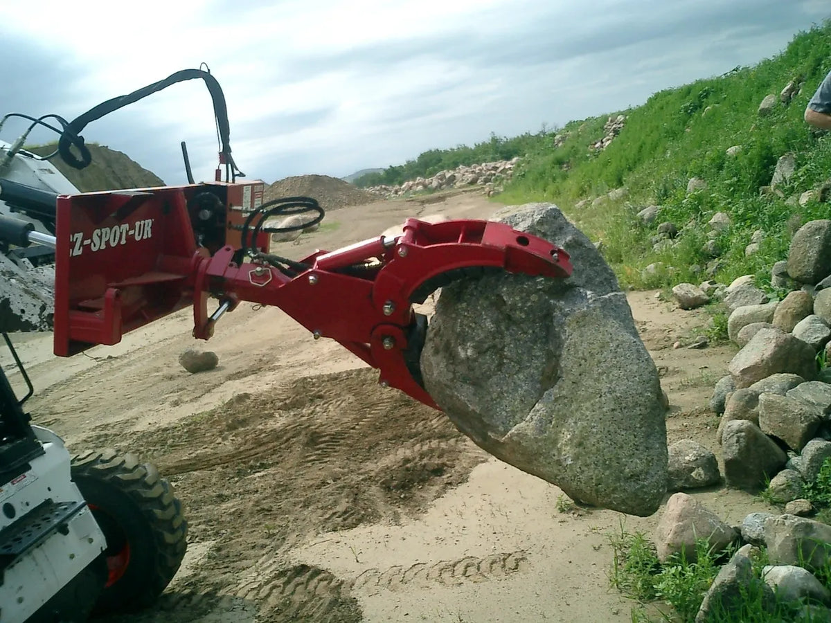 Ez Spot UR Attachment 3 Finger Rock & Tree Hand | Model EZ-0010 | 20–30 GPM | 3–5 Tons | For Skid Steer, Compact Track Loaders, Wheel Loaders, Excavators, Mini Excavators, Telehandlers & Backhoes