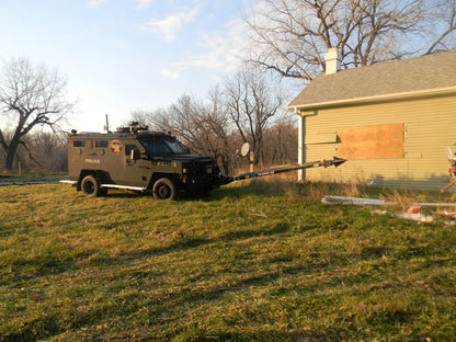 EZ Spot UR Attachment Tactical Equipment Line | Scorpion Penetrator & Bulldog Claw Series | 127° Rotating Base | Lifting Capacity 5,000 lbs | 20–30 GPM | 60–100 HP | For MRAPs, Armored Tactical Vehicles & Skid Steers