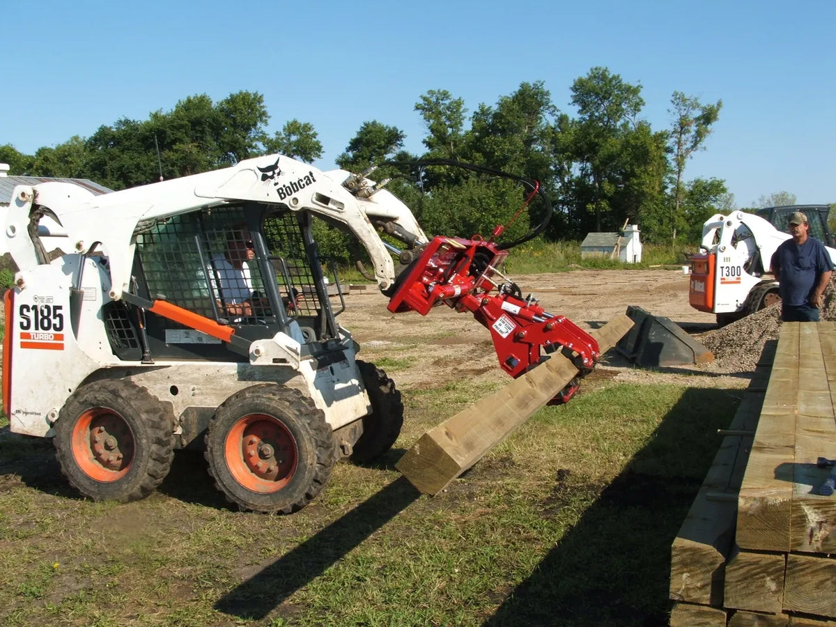 Ez Spot UR Attachment Double Pole Claw | Model EZ-0008 | Jaw Opening 14" | 20–30 GPM | 3–5 Tons | For Skid Steer, Compact Track Loaders, Wheel Loaders, Excavators, Mini Excavators, Telehandlers & Backhoes
