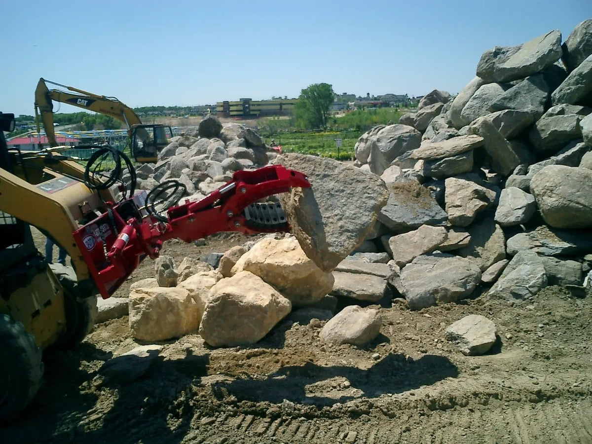 Ez Spot UR Attachment 3 Finger Rock & Tree Hand | Model EZ-0010 | 20–30 GPM | 3–5 Tons | For Skid Steer, Compact Track Loaders, Wheel Loaders, Excavators, Mini Excavators, Telehandlers & Backhoes