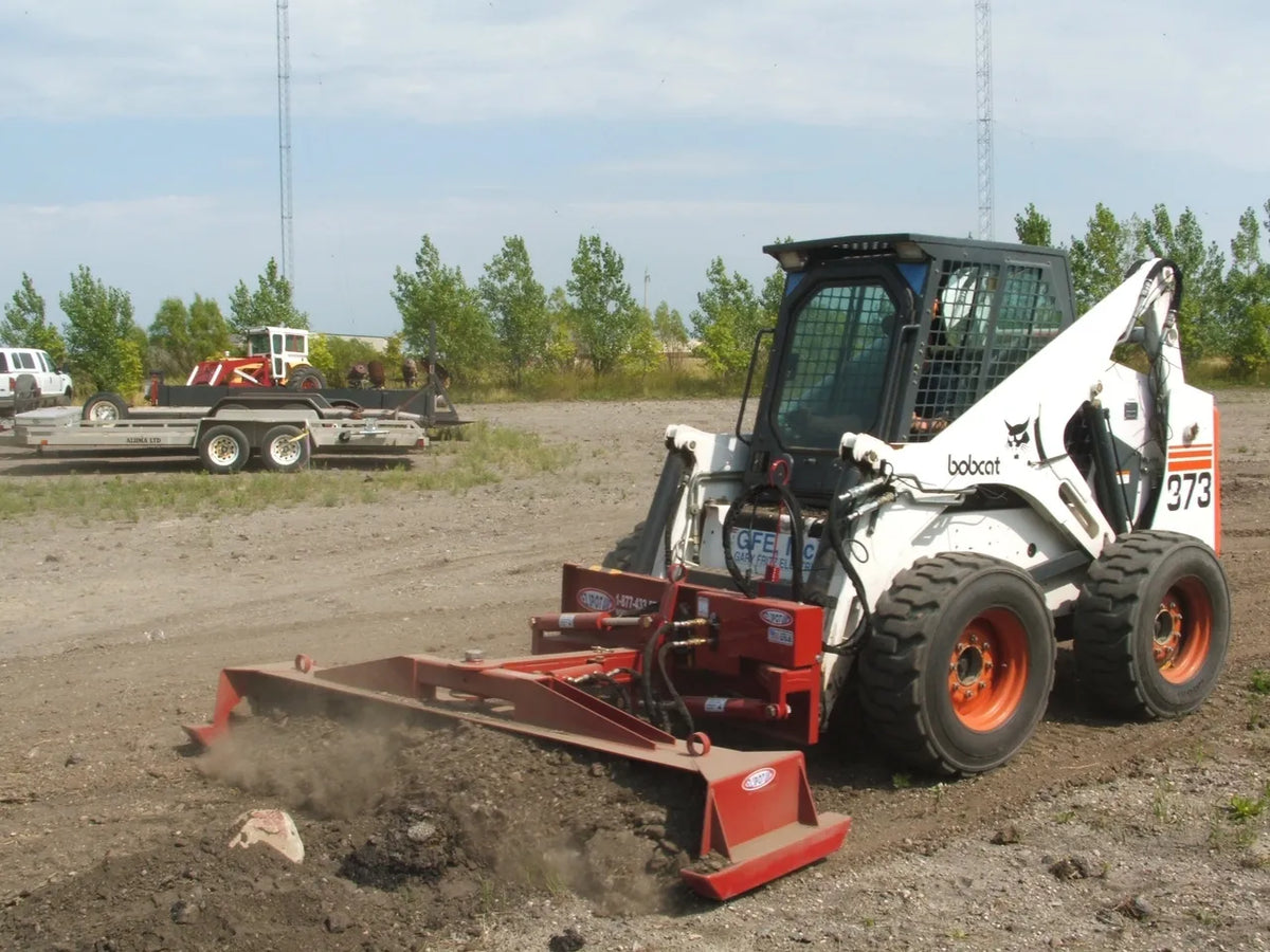 EZ Spot UR Attachment Six Way Grader Blade | Model EZ-0060 | Width 104"–108" | 20–30 GPM | 3–5 Tons | For Skid Steer, Compact Track Loaders, Wheel Loaders, Excavators, Mini Excavators, Telehandlers & Backhoes