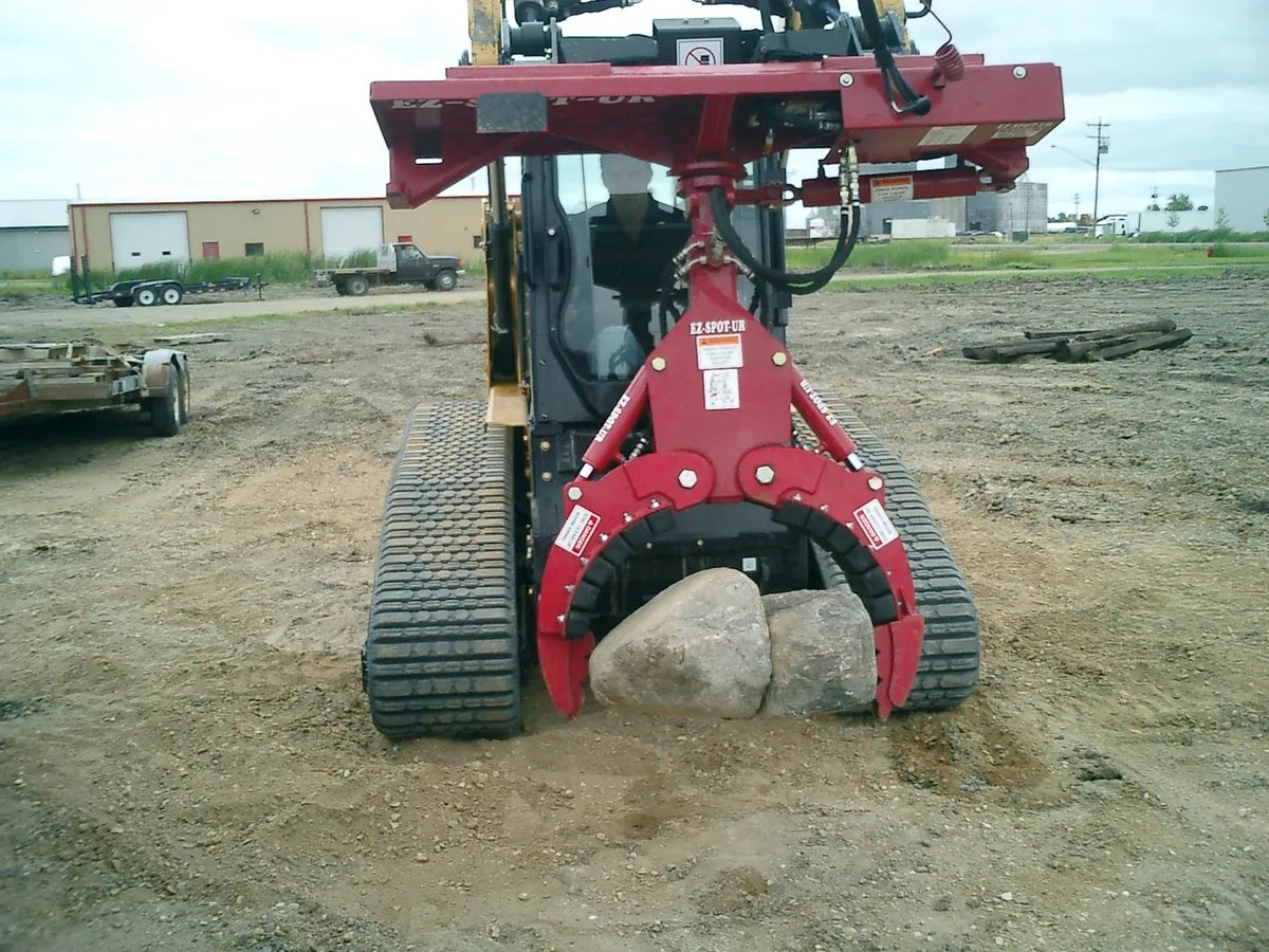 Ez Spot UR Attachment 3 Finger Rock & Tree Hand | Model EZ-0010 | 20–30 GPM | 3–5 Tons | For Skid Steer, Compact Track Loaders, Wheel Loaders, Excavators, Mini Excavators, Telehandlers & Backhoes