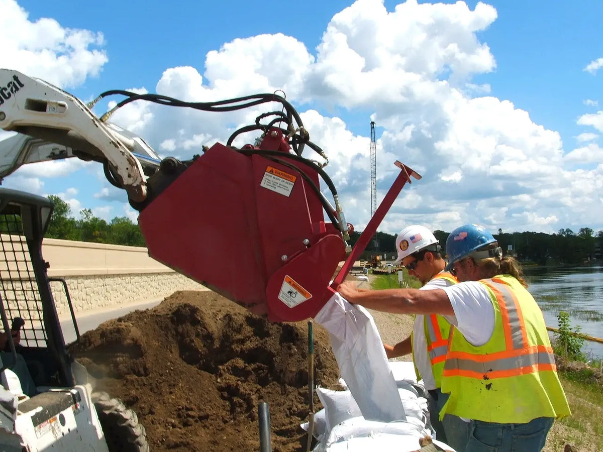 EZ Spot UR Attachment Speed Bagger | Model EZ-0013 | 20–30 GPM | 3–5 Ton | For Skid Steer, Compact Track Loaders, Wheel Loaders, Excavators, Mini Excavators, Telehandlers & Backhoes