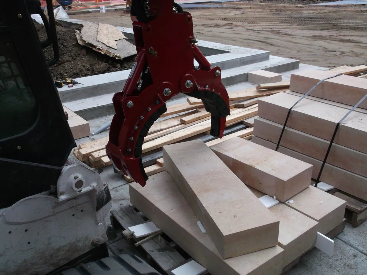 Ez Spot UR Attachment 3 Finger Rock & Tree Hand | Model EZ-0010 | 20–30 GPM | 3–5 Tons | For Skid Steer, Compact Track Loaders, Wheel Loaders, Excavators, Mini Excavators, Telehandlers & Backhoes