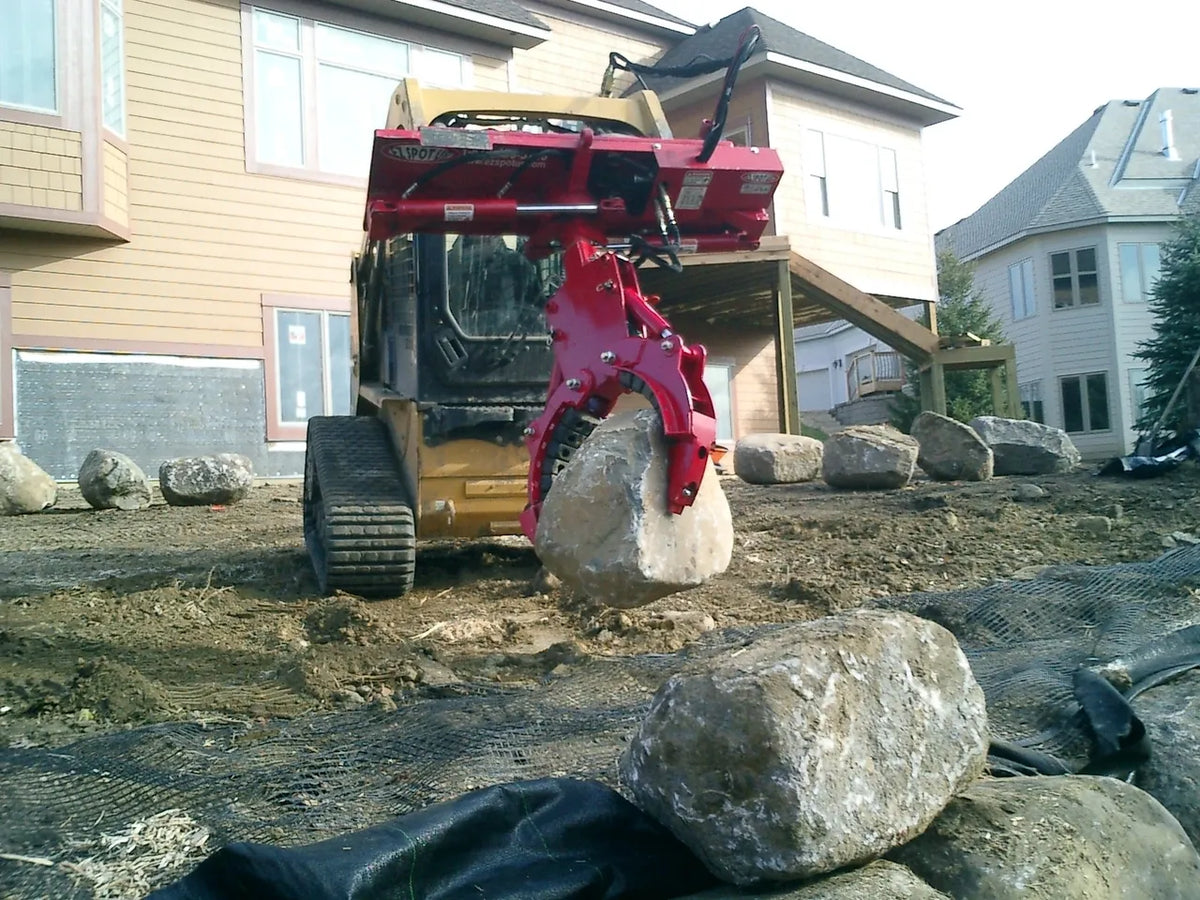 Ez Spot UR Attachment 3 Finger Rock & Tree Hand | Model EZ-0010 | 20–30 GPM | 3–5 Tons | For Skid Steer, Compact Track Loaders, Wheel Loaders, Excavators, Mini Excavators, Telehandlers & Backhoes