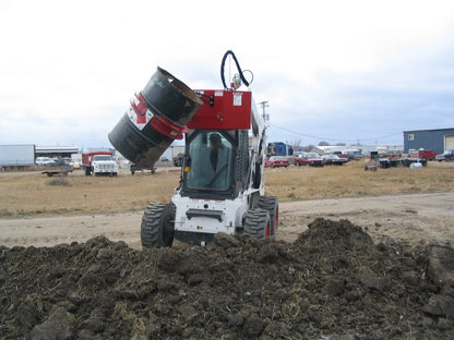 EZ Spot UR Attachment Barrel Handler | Model EZ-0002 | Jaw Opening 21"–39.5" | 20–30 GPM | 3–5 Ton | For Skid Steer, Compact Track Loaders, Wheel Loaders, Excavators, Mini Excavators, Telehandlers & Backhoes