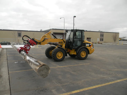 Ez Spot Ur Attachment Heavy Duty Pole Setter | Model EZ-HD08 | Jaw Opening 21" | 20–30 GPM | 3–5 Tons | For Skid Steer, Compact Track Loaders, Wheel Loaders, Excavators, Mini Excavators, Telehandlers & Backhoes