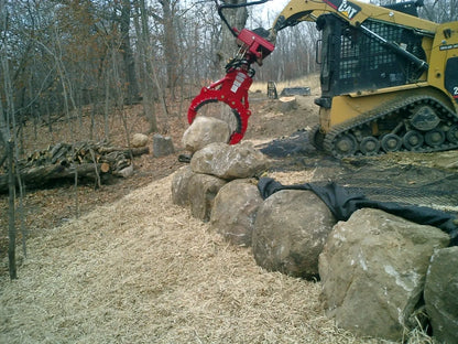 Ez Spot UR Attachment 3 Finger Rock & Tree Hand | Model EZ-0010 | 20–30 GPM | 3–5 Tons | For Skid Steer, Compact Track Loaders, Wheel Loaders, Excavators, Mini Excavators, Telehandlers & Backhoes