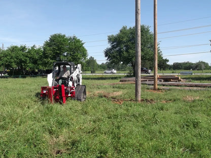 Ez Spot Ur Attachment Heavy Duty Pole Setter | Model EZ-HD08 | Jaw Opening 21" | 20–30 GPM | 3–5 Tons | For Skid Steer, Compact Track Loaders, Wheel Loaders, Excavators, Mini Excavators, Telehandlers & Backhoes
